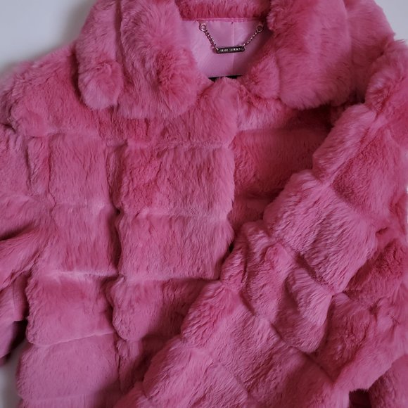 Wilsons Leather Jackets & Blazers - Baby pink fur coat.
